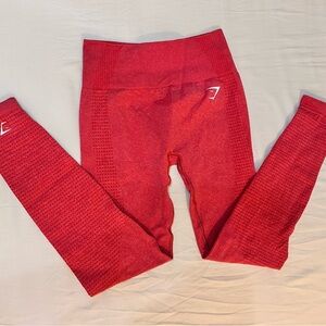 Gymshark Vital Seamless Red Leggings